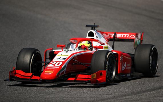 Schumacher, con el Prema Racing con el que domina el Campeonato de Fórmula 2 este año