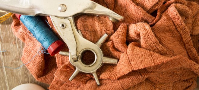 perforadora de tela para crear agujeros para ojales