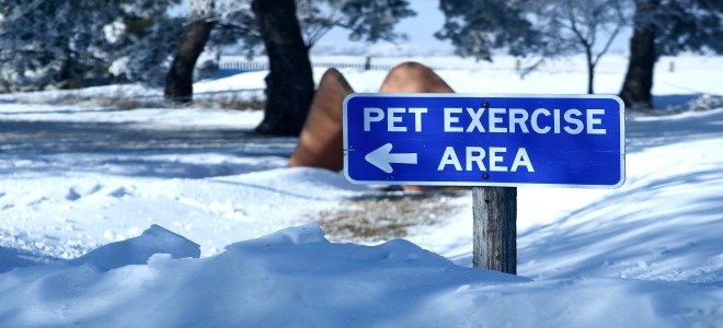 Una parada de descanso cubierta de nieve con un cartel que dice 