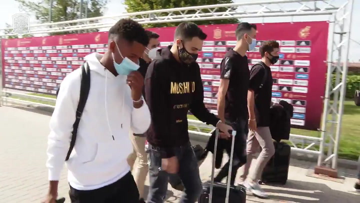 Los internacionales españoles llegan a la concentación de la selección