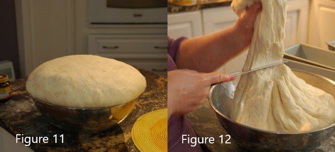 preparando masa de pan para hornear