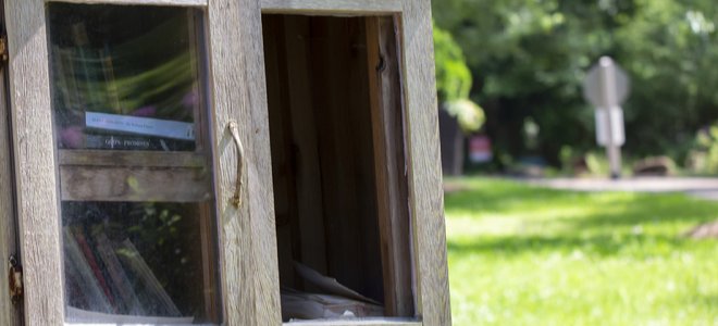 pequeña mini biblioteca