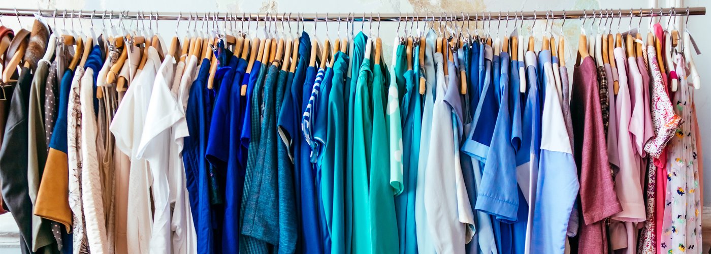 fila de ropa tendida