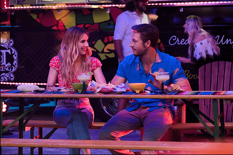 netflix holiday rom com holidate llegará a netflix en octubre de 2020 póster emma roberts luke bracey