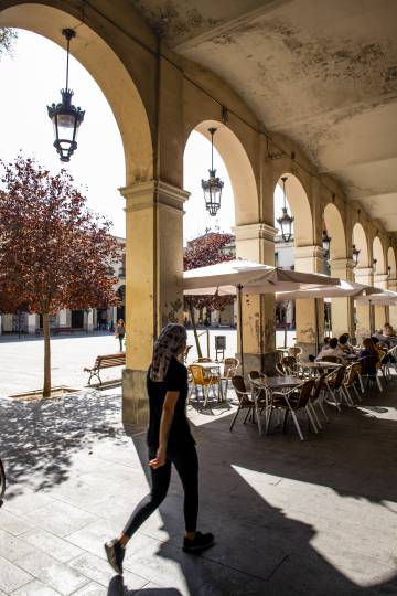 La plaza de Masadas, en el barrio barcelonés de Sant Andreu.