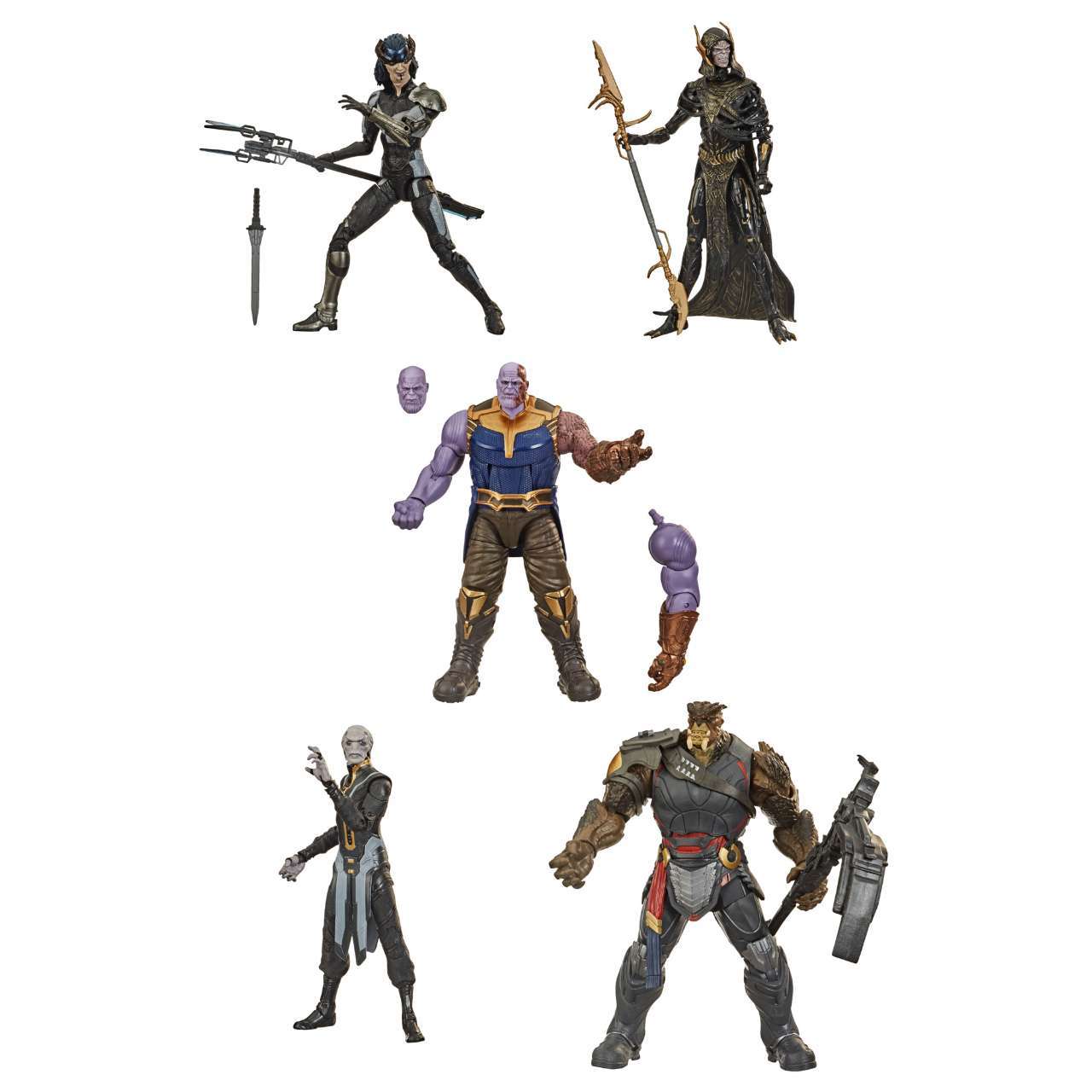 MARVEL LEGENDS SERIES 6 PULGADAS ESCALA LOS NIÑOS DE THANOS Pack de 5 figuras - oop