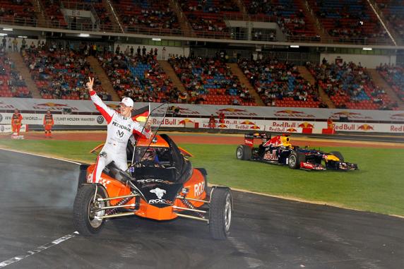 Vettel y Schumacher, en la Race of Champions 2012