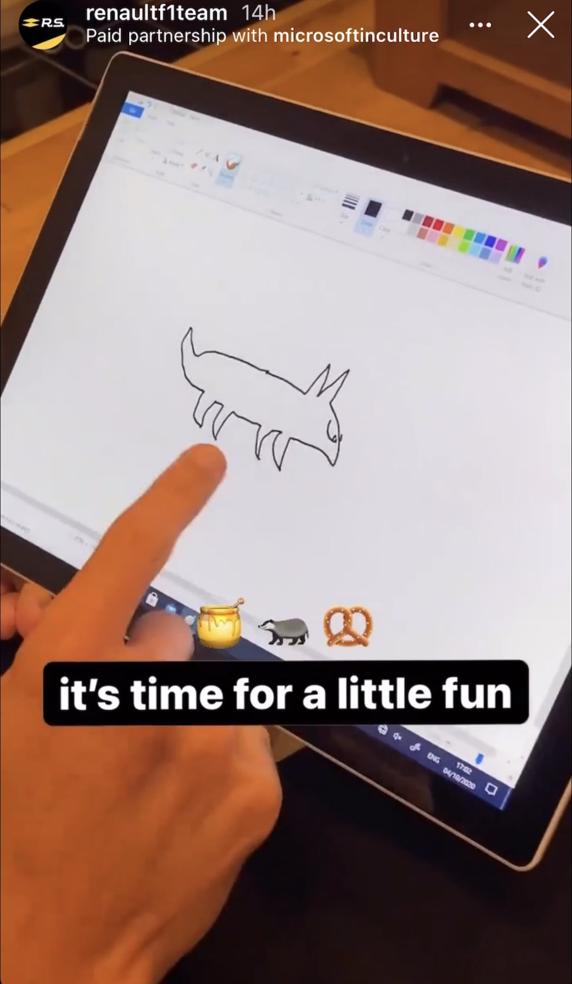 Daniel Ricciardo empieza a diseñar el tatuaje de Abiteboul