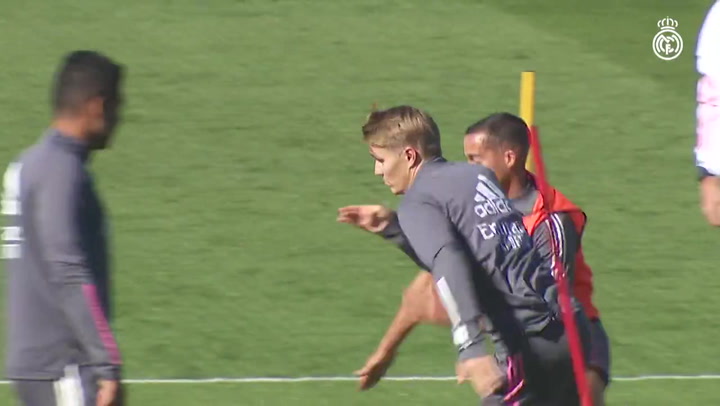 Última sesión del Real Madrid previa al partido contra el Cádiz Última sesión del Real Madrid previa al partido contra el Cádiz