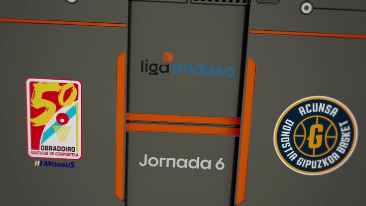 Resumen del Monbus Obradoiro - Acunsa GBC (85-74) de la Liga Endesa