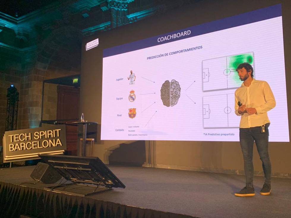 Esteban Granero, en una presentación de su herramienta, Olocip, en Barcelona.