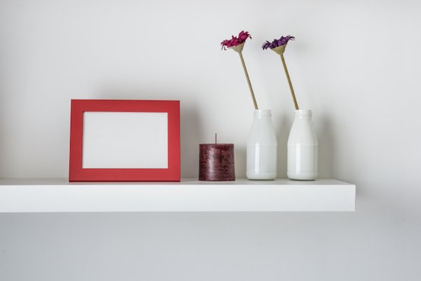 estante flotante blanco