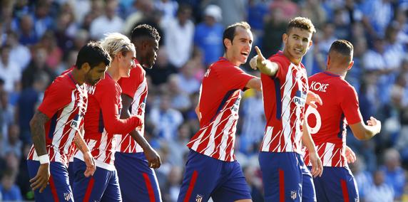 Lucas, en un partido con el Atlético