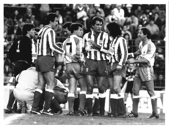 Arteche y Futre, en un partido en Sabadell