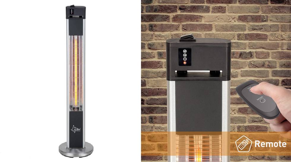 Radiador exterior infrarrojo vertical