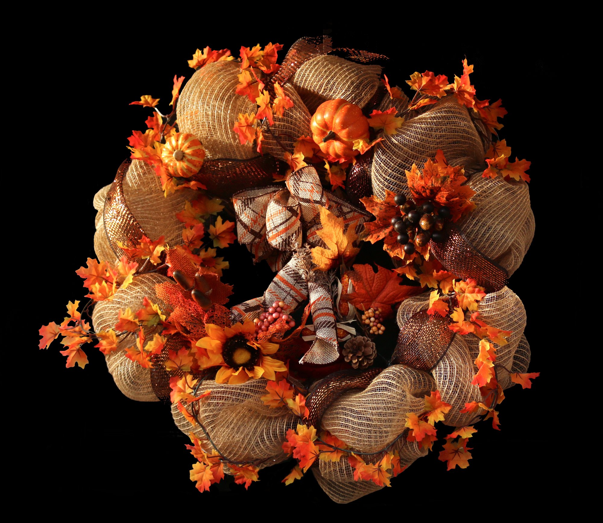 Una corona de otoño.