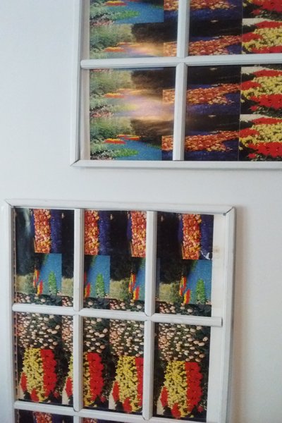 marco de fotos de ventana