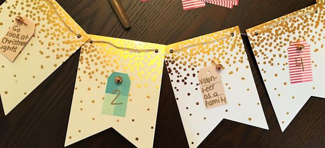 Haz un calendario de Adviento para niños