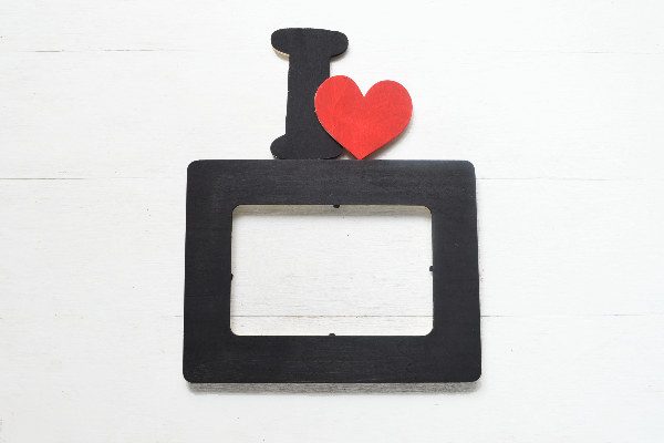 terminar marco de amor de bricolaje