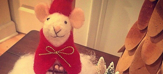 El ratón sobre la nieve.