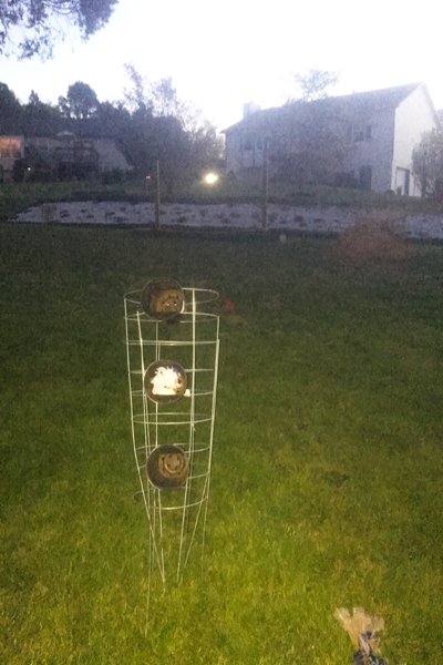 cubos de bozo al aire libre