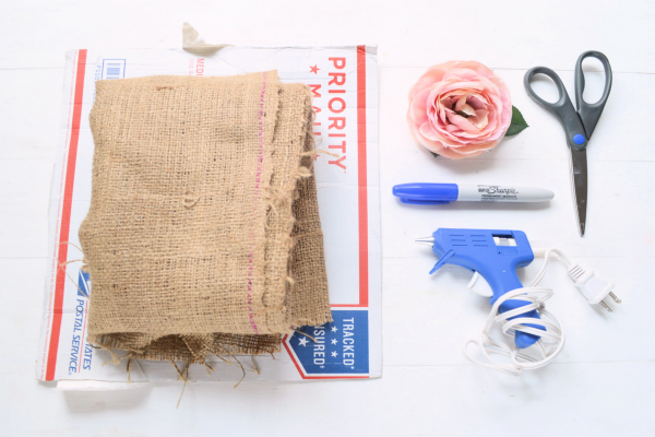 suministros de corona de arpillera