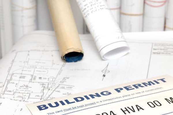 Un permiso de construcción.