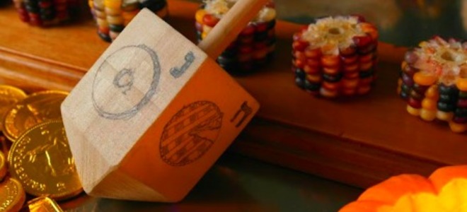 Es Thanksgivukkah: haz un dreidel de postre de Acción de Gracias