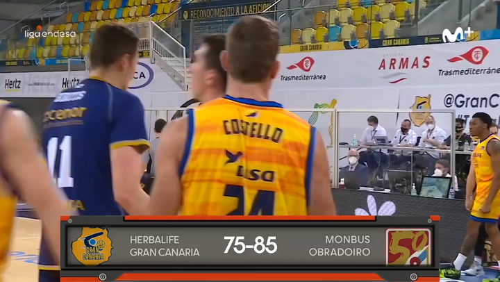 El resumen del Herbalife Gran Canaria - Monbus Obradoiro (75-85)