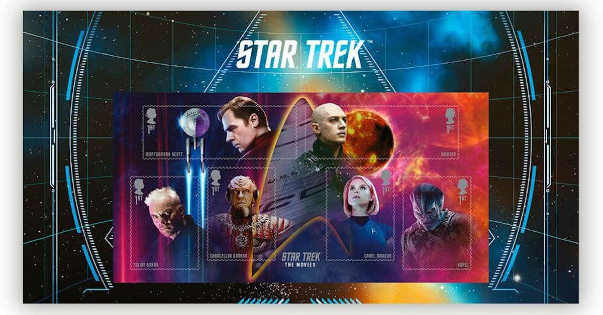 Sellos de películas de Star Trek Royal Mail Sellos de películas de Star Trek Royal Mail