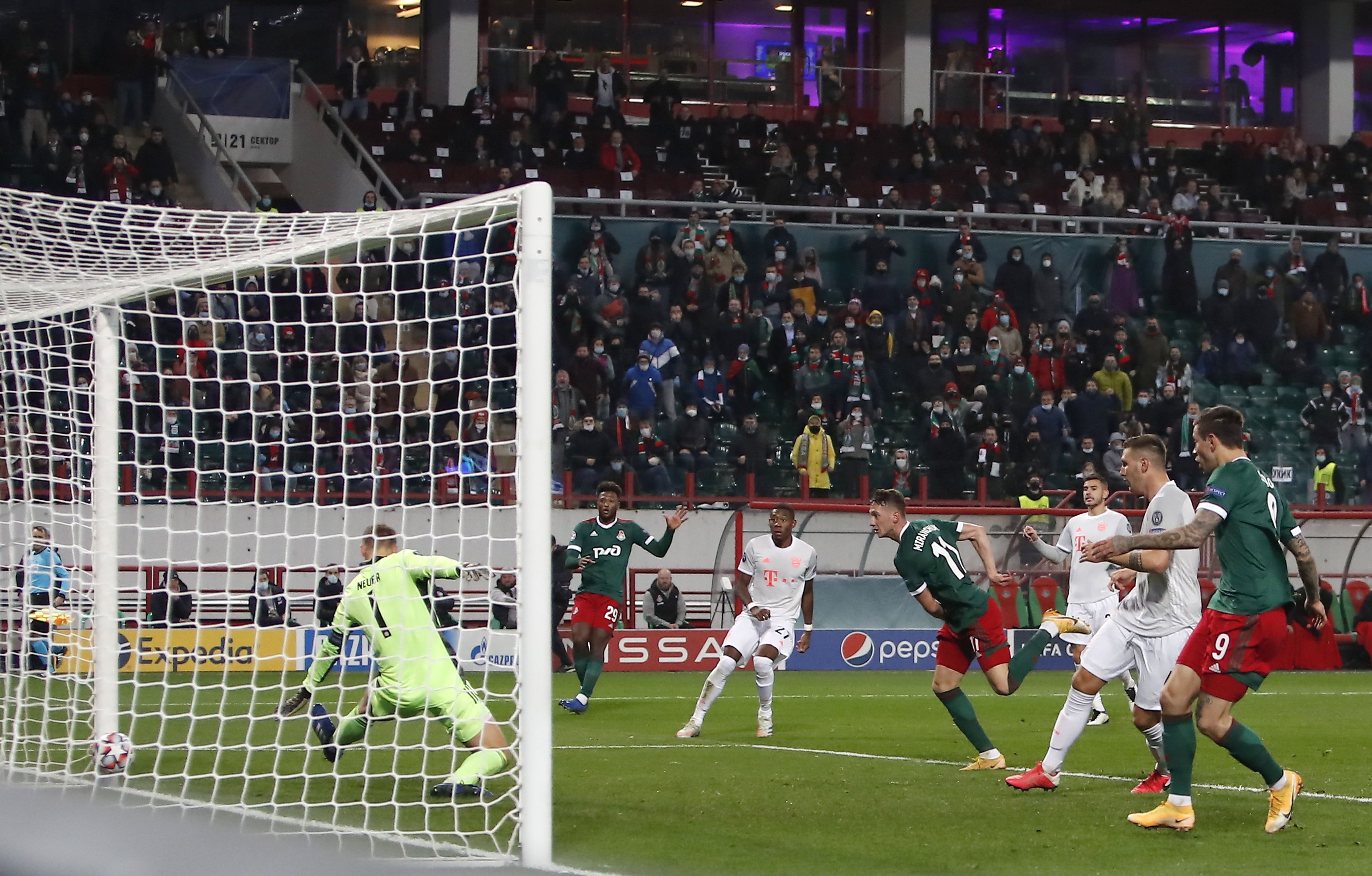Anton Miranchuk superó así a Neuer en el 1-1.