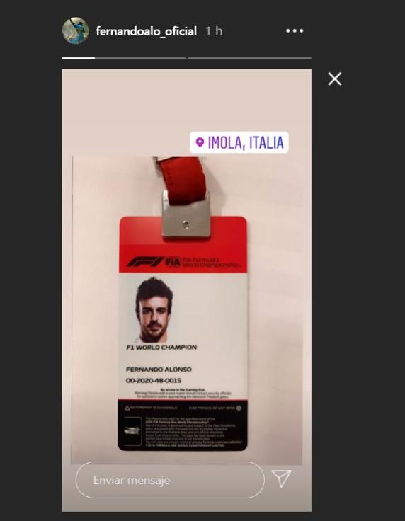 Fernando Alonso, en Imola para vivir el GP de la Emilia Romaña de F1 junto a Renault