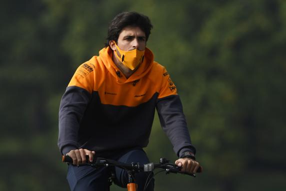 Carlos Sainz, en Imola, en el GP de la Emilia Romañan de F1