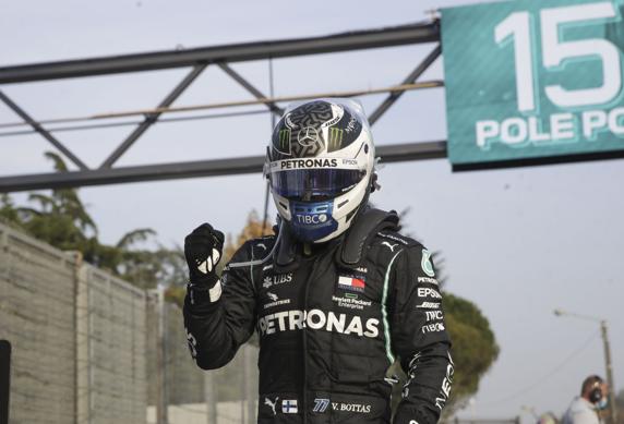Valtteri Bottas, pole en el GP de la Emilia Romagna de F1 2020 en Imola