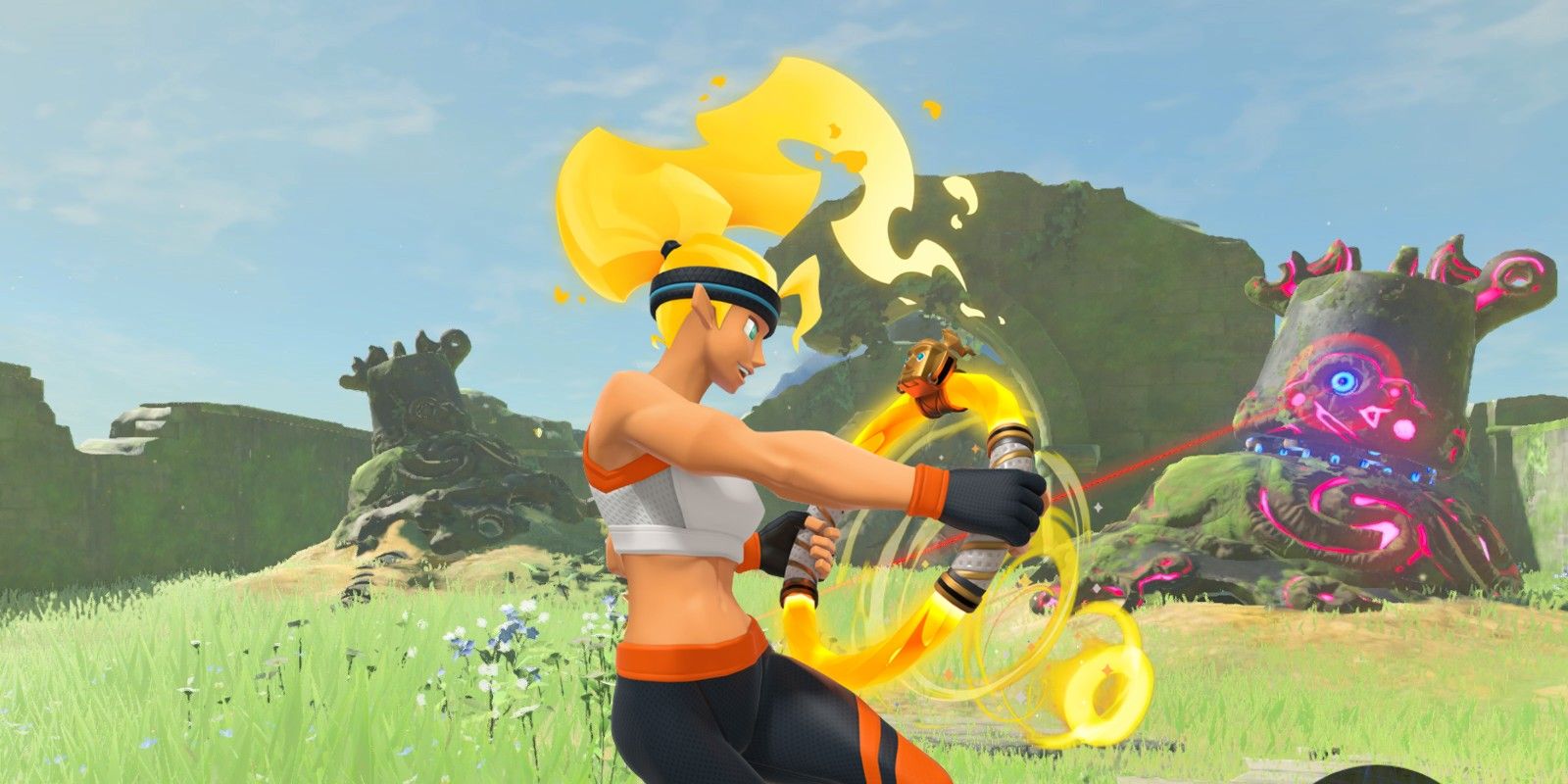 Aliento de lo salvaje con los controles de aventura Ring Fit es un verdadero entrenamiento