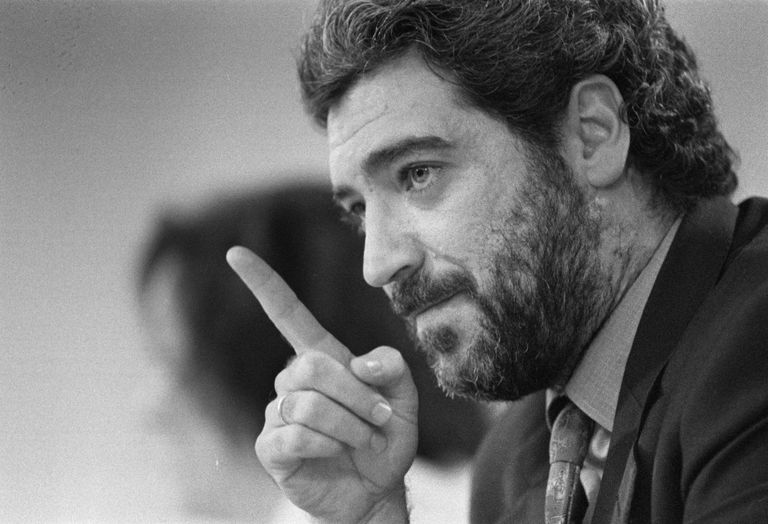 Miguel Ángel Rodríguez, durante su etapa como secretario de Estado de Comunicación en 1996,