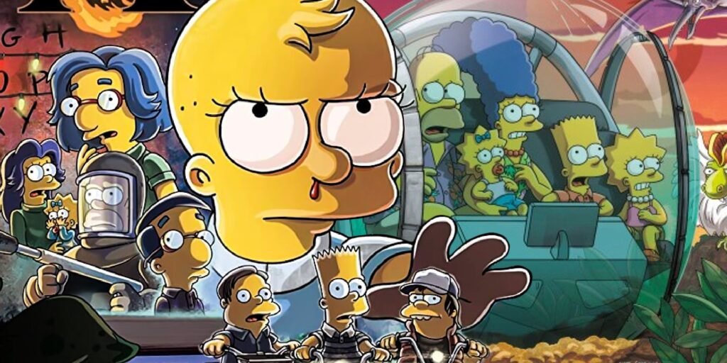 Cada muerte de la familia Simpson en la casa-árbol de los episodios de terror