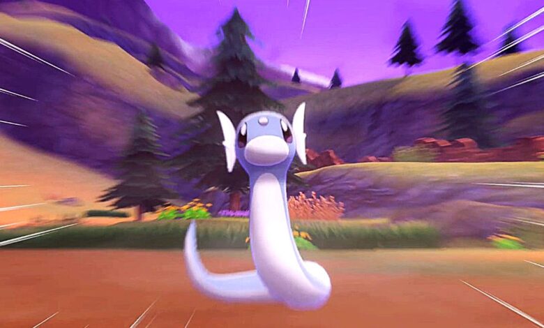 Cómo encontrar (y atrapar) a Dratini en Pokémon: Crown Tundra DLC