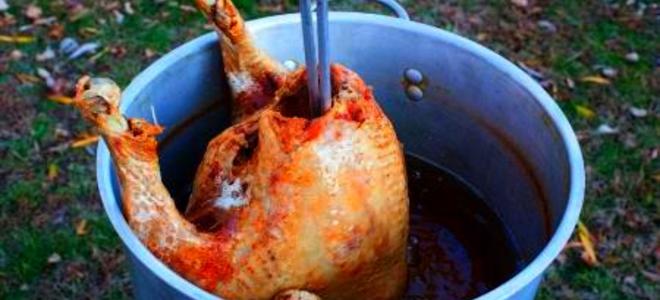 Cómo freír un pavo