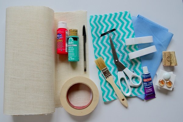 suministros reunidos para el proyecto