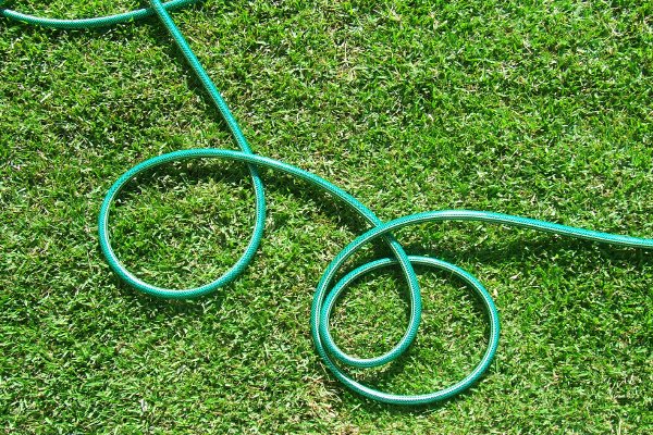 Una manguera de jardín