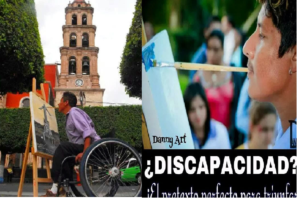 Con un pincel en la boca plasma su arte en la pintura, Daniel Amador gran pintor discapacitado de  Querétaro