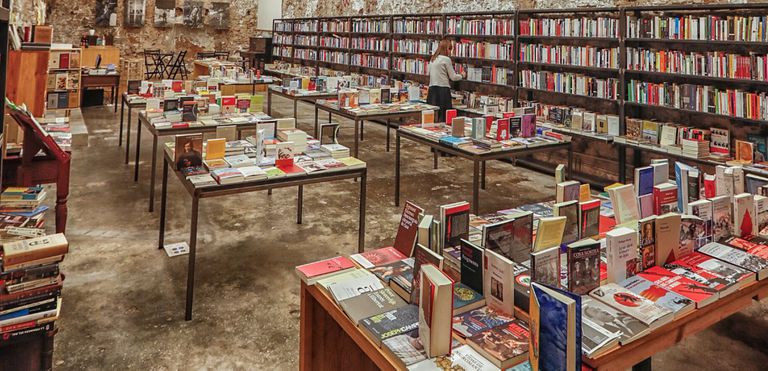 Aspecto de la librería Calders, en Barcelona.