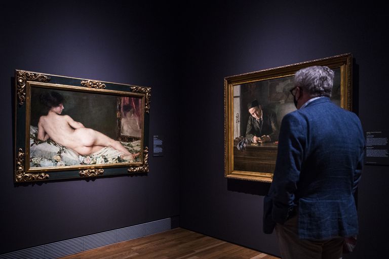 'Desnudo de mujer', de Aurelia Navarro, que se exhibe en el Museo del Prado. Foto Samuel Sanchez