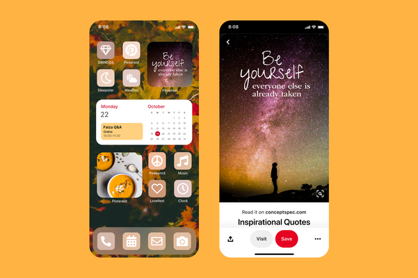 El nuevo widget de Pinterest trae fotos de tableros favoritos a su pantalla de inicio de iOS 14