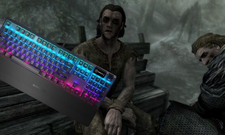 El puerto más extraño de Skyrim hasta ahora se ejecuta en una pantalla OLED de teclado