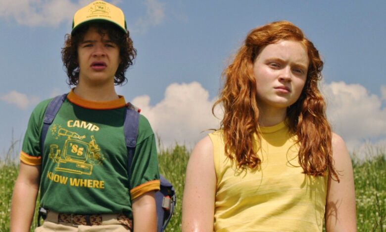 Fotos del set de la temporada 4 de Stranger Things muestran a Dustin y Max en Hawkins High