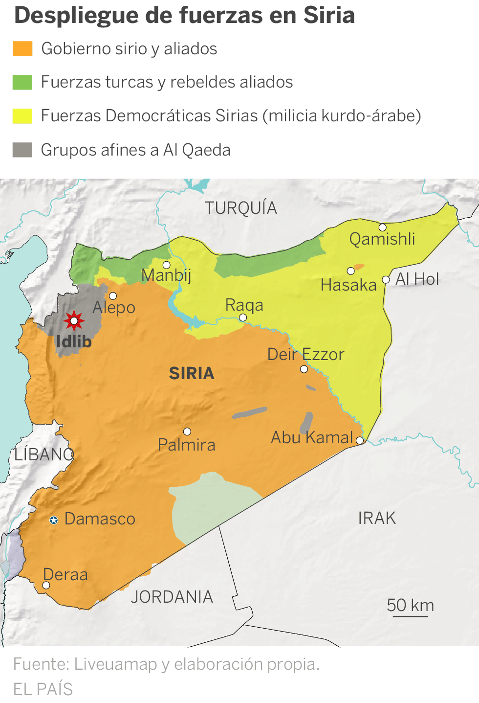 La ONU alerta del mayor éxodo de civiles sirios desde el principio de la guerra