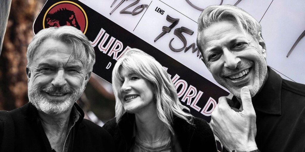 La foto de Jurassic World 3 une al elenco de la película original para marcar la reanudación de la filmación