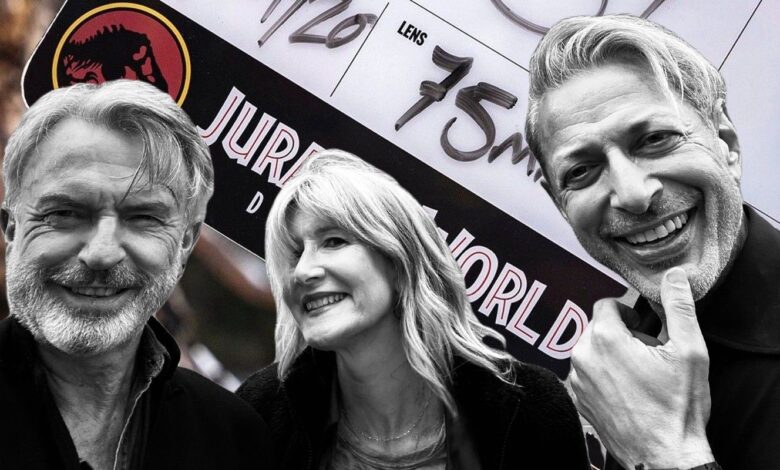 La foto de Jurassic World 3 une al elenco de la película original para marcar la reanudación de la filmación